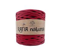 Fili & filati Rafia Naturale, 250g, 265 Metri, Filato per Uncinetto 4/5, per Borse e Accessori handmade e Moda estivi (Amaranto - 13, OPACO)