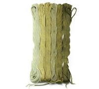 fili/lotto di filo da ricamo in cotone con punti simili, matasse per cucire, per realizzare un set di stoffa da cucire fai da te - Verde02
