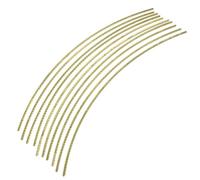 Fili per Tasti Chitarra in Ottone Oro 10 Pezzi per Acustica | Lunghezza 200mm, Superficie Liscia senza Spigoli Vivi, Installazione Semplice, per Sostituzione Tasti e Costruzione