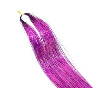 Fili Scintillanti Capelli 1 Pz Sparkle Capelli Lucidi Tinsel Estensioni Dei Abbaglia Le Donne Hippie for Intrecciare Copricapo Strumenti for I Lungo 100 cm(Color 3)