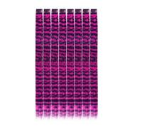 Fili Scintillanti Capelli 8 estensioni for capelli colorati da 45,7 cm con stampa a strisce di animali, clip for piume sintetiche for cosplay, feste, festival, Y2K(Rose Red)