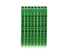 Fili Scintillanti Capelli 8 estensioni for capelli colorati da 45,7 cm con stampa a strisce di animali, clip for piume sintetiche for cosplay, feste, festival, Y2K(GREEN)