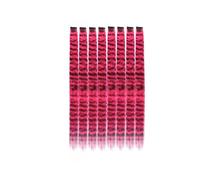 Fili Scintillanti Capelli 8 estensioni for capelli colorati da 45,7 cm con stampa a strisce di animali, clip for piume sintetiche for cosplay, feste, festival, Y2K(Strawberry Red)
