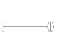 Fili Standard a Paletta in Nylon per pistola sparafili, Lunghezza 225 mm, Confezione da 5000 fili