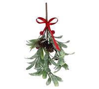 Filiali Di Vischio Artificiale - Decorazione Della Porta Di Natale Da 10,63 Pollici, Ornamento Festivo Simulato Realistico | Accento Favore Per Le Vacanze Per La Casa Invernale Di Capodanno D