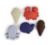 FILIBABBA Silicone Sand Toys Blue Mix giocattolo acquatico 5 pz