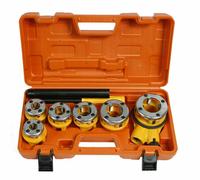 Filiera per tubi idraulici con prolunga leva estensore in valigetta kit da 6 pz