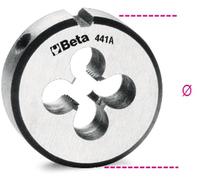 Filiere tonde passo fine Beta Utensili 441A filettatura metrica acciaio cromo