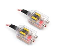 Filino 2 PCS Line Output Converter (trasparente) | Adattamento senza perdite, sistema di innesco, K-28 da alto a basso, facile da installare, universale per la maggior parte