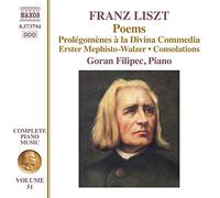 Franz Liszt Franz Liszt: Poems/Prolegomenes a La Divina Commedia (CD) Album