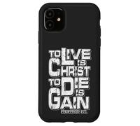 Filippesi 1:21 "Vivere è Cristo, Morire è guadagno" Custodia per iPhone 11