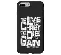 Filippesi 1:21 "Vivere è Cristo, Morire è guadagno" Custodia per iPhone 7 Plus/8 Plus