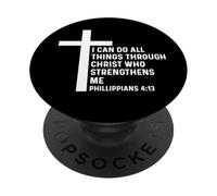 Filippesi 4:13 4 13 Dio Gesù Cristiano Cristo Tutte le cose PopSockets PopGrip Adesivo