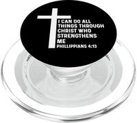 Filippesi 4:13 4 13 Dio Gesù Cristiano Cristo Tutte le cose PopSockets PopGrip per MagSafe
