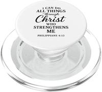 Filippesi 4:13 Posso fare tutte le cose attraverso la Bibbia di Cristo PopSockets PopGrip per MagSafe