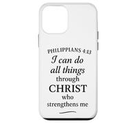 Filippesi 4:13 Versetto della Bibbia - Attraverso Cristo che rafforza Custodia per iPhone 12 mini
