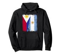 Filippine Argentina Mezza Bandiera Filippina Radici Argentine Felpa con Cappuccio