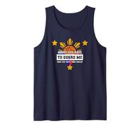 Filippine Difesa Basket Canestro Palla Difensore Bandiera Canotta, Uomo, Navy, S