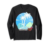 Filippine Palme Isola Vacanza nel Sud-EST Asiatico Souvenir Maglia a Manica