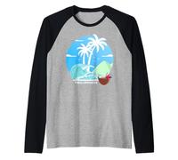 Filippine Palme Isola Vacanza nel Sud-EST Asiatico Souvenir Maglia con Maniche Raglan