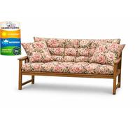 Filippo Cuscino dondolo 4 posti 180x50x60 cm - per Panca da Esterno, Divano, Mobili da giardino con due cuscini 45x45 cm - impermeabile, resistente alla muffa, realizzato a mano - Peonia