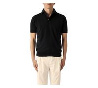 Filippo De Laurentiis - Polo in Cotone Crêpe - - Tops - Uomo - Nero - M
