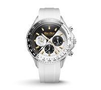 FILIPPO LORETI | Warner Bros - Orologi da uomo, cronografo da uomo - Cassa in acciaio inossidabile da 42 mm e bracciale SST nero, 10 ATM WR, MechaQuartz, regalo in edizione limitata, Quadrante nero