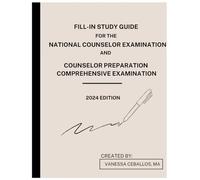 Fill In Study Guide for the National Counselor Examination and Counselor Preparation Comprehensive Examination