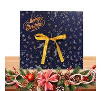 Fillable Countdown Boxes - 24 Ay Elegant Empty, Paper Boxes for Winter Holiday Candy Chocolate Fondant Nougat Jewelry Small Toys, Diy Reusable Christmas Advent | Calendar Decorations