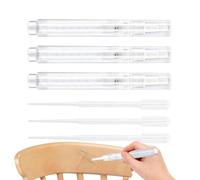 Fillable Paint Pen Brush - 3 Pieces Reusable Scratch Cover Tools Diy Use | Furniture Scratch Repair Paint Pens for Home Improvement, Kitchen Cabinets, Wood Floors, Window, Arts and Crafts Projects