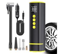 Filler per pneumatici wireless - Pompa di aria 'auto elettrica | Compressore portatile 150psi | Mini compressore d'aria per la bici da moto per auto | Misurazione precisa della pressione dei pneum