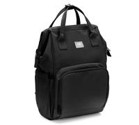 Fillikid Barcelona - Zaino fasciatoio con spazio variabile, scomparti interni ed esterni, spallacci imbottiti, design moderno, Nero , Siehe Produktbeschreibung