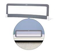 Fillikid sponda letto bambini e neonati più alta 150 x 50 cm - barriera lettino bambino pieghevole per letti standard e boxspring - grigio bianco