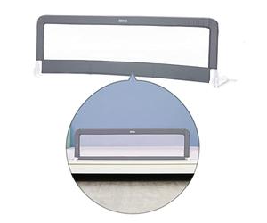 Fillikid sponda letto bambini e neonati più alta 150 x 50 cm - barriera lettino bambino pieghevole per letti standard e boxspring - grigio bianco