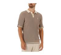 Filling Pieces - Leurink Exclusives Fine Knit Polo - - Tops - Uomo - Beige - M