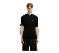 Filling Pieces - Polo in Maglia Fine - - Tops - Uomo - Nero - 2XL