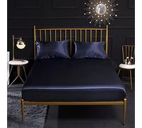 Fillowcase, Foglio di Raso a Colori Elastici in Argento Fogli di ratina di Raso per Letti a Doppio Foglio di Foglio di Foglio di Letti, 7,2pillowcase 50x100cm