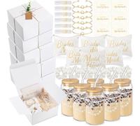 FillTouch 54 regali per proposta di damigella d'onore, regalo per damigella d'onore, include scatola regalo per spose e cameriere, borsa per il trucco, biglietto d'invito, tazza di vetro, balsamo per