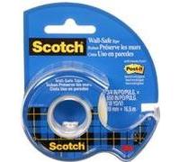 Film adesivo scozzese "Wall-Safe", nel rullo a mano, nastro adesivo trasparente 19mm x 16,5 m, rimovibile con rapidità, -1 pez NEW