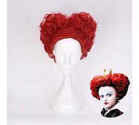 Film Alice nel paese delle meraviglie La parrucca riccia della regina rossa Costume cosplay Donne Capelli sintetici corti Festa di Halloween Giochi di ruolo Parrucche Z-418
