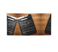 Film Clapperboard Pattern Stampa Versatile Party Banner,Migliori Bandiere Banner Per Eventi,Per Decorazioni Per Festa Di Compleanno