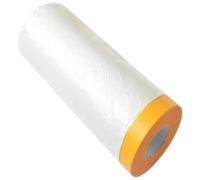 Film di stoffa con nastro per mascheramento autoadesivi pittura, fogli polvere plastica mobili, pavimento, parete, divano e rivestimento auto durante la ristrutturazione della casa 8 Rolls 2.7mx20m