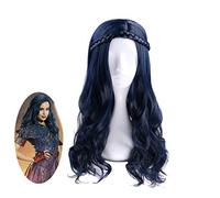 Film Discendenti 2 Evie Parrucca ondulata lunga Cosplay Costume Donna Resistente al calore Capelli sintetici Parrucche per feste di Halloween MZ-1249A