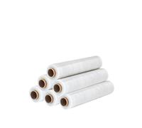 Film Estensibile Manuale Con Spessore 23MY e Peso 2,4 Kg BIANCO (Confezione da 6 pz.)