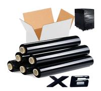 FILM ESTENSIBILE MANUALE NERO ROTOLI DI PELLICOLA UNIVERSALE PER IMBALLAGGI NEW