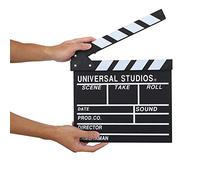 Film Film Performing Clap Board, Regista in legno bianco e nero, Scene Clapperboard TV Movie Clapper Board Film Cut Prop, Adatto per oggetti di scena, Pubblicità, Decorazione domestica