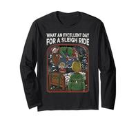 Film Horror Christmas Festive Slasher Cane Menace Maglia a Manica