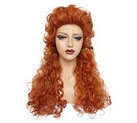 Film Lo schiaccianoci e i quattro regni Regina Ginger Gioco di ruolo Parrucca Parrucca da festa sintetica lunga arancione crespa riccia sintetica AG-855