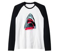 Film per Fan Art di Jaws 2025 Shark Attack Maglia con Maniche Raglan