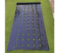 Film per pacciamatura, Pacciamatura perforata for il controllo delle erbacce, pellicola agricola, pacciamatura for l'allevamento, orto for la crescita di pomodori e fragole, foro da 4,5 cm(0.95x50m)